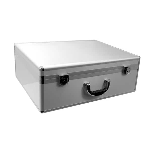 Cases by Source 15 in. Smooth Aluminum Tool Case with Foam in Silver