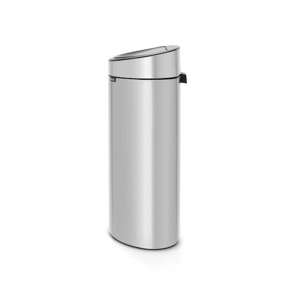 Ounce ontrouw verkoopplan Brabantia 10.6 Gal. (40L) Metallic Gray Touch Top Trash Can 114922 - The  Home Depot