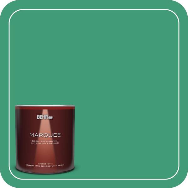 BEHR MARQUEE 1 Qt. #MQ6-42 Dancing Jewel One-Coat Hide Matte Interior Paint & Primer