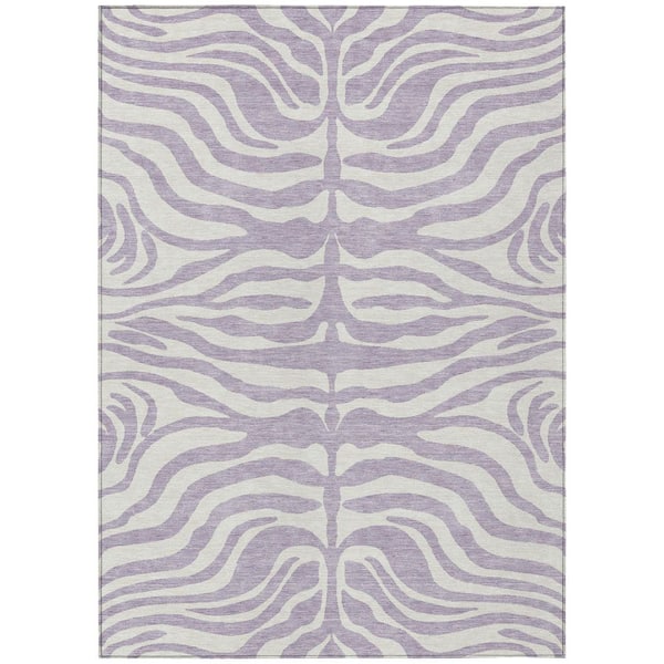 Addison Rugs Chantille Machine Washable Indoor/Outdoor Abstract ACN1042 Lavender 8 ft. x 10 ft. Area Rug