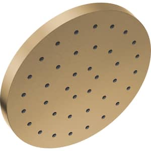 1-Spray Pattern with 2.5 GPM 12 in. Ceiling Mount Fixed Shower Head with H2Okinetic UltraSoak Spray in Champagne Bronze
