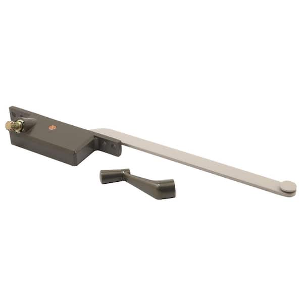 Prime-Line Bronze Steel Left Single-Arm Casement Window Operator For Steel Framed Windows Prime-Line Bronze Steel Left Single-Arm Casement Window Operator For Steel Framed Windows