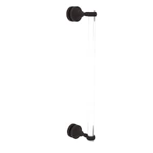Pacific Grove Collection 18 Inch Single Side Shower Door Pull with Twisted Accents in Oil Rubbed Bronze
