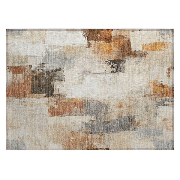 Chantille Machine Washable Indoor/Outdoor Abstract ACN1967 Ivory 2 ft. x 3 ft. Accent Rug