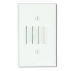 White 1-Gang Blank Plate Wall Plate (1-Pack)