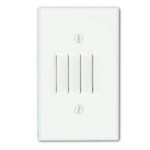 White 1-Gang Blank Plate Wall Plate (1-Pack)