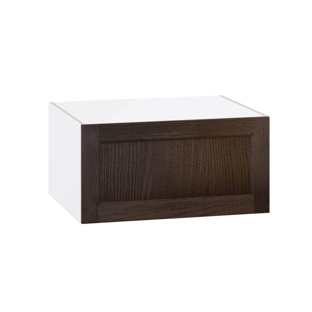 Georgetown 30 in. W x 24 in. D x 15 in. H Assembled Wall Bridge Kitchen Cabinet in Chestnut with Lift Up Door price history on PriceWatchPro