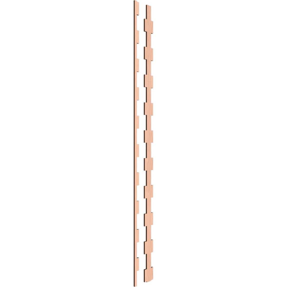 Midland 47" Alder Wood Decorative Slat Wall Panel Kit