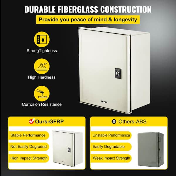 VEVOR 720 cu.in. Electrical Enclosure Box 12 x 10 x 6 in