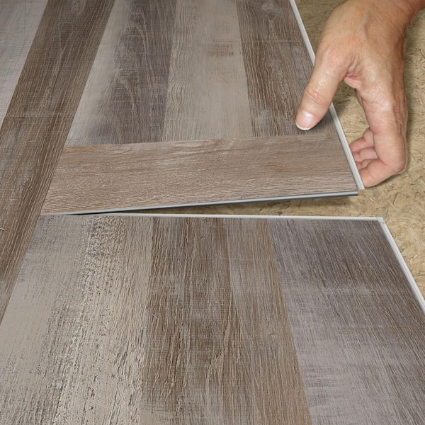 Cookiebutter Elm 12 MIL x 11.9 in. W x 28 in. L Click Lock Waterproof Luxury Vinyl Plank Flooring (23 sq. ft./case)