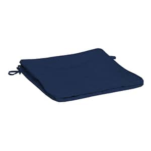 ProFoam 20 in. x 20 in. Outdoor Dining Seat Cushion Cover in Sapphire Blue Leala