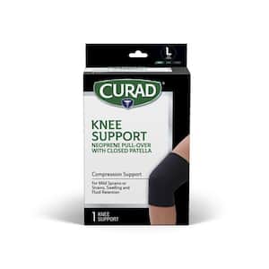 Large Neoprene Pull-Over Knee Support with Closed Patella