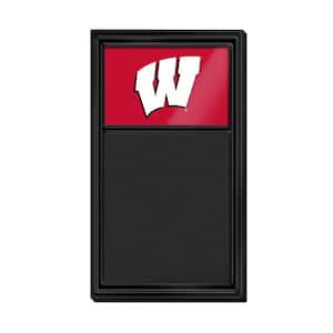 31.0 in. x 17.5 in. Wisconsin Badgers Plastic Chalkboard