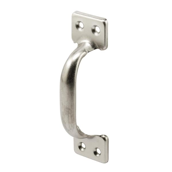 4 in. Satin Nickel Sash Lift Stamped Steel, Window Handle (Single Pack)