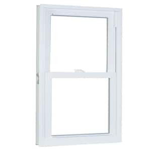 27.75 in. x 45.25 in. 70 Series Pro Double Hung White Vinyl Window with Buck Frame