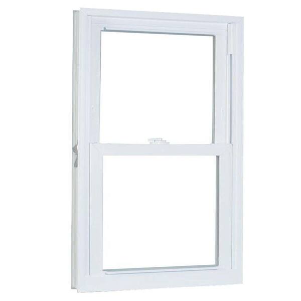 American Craftsman 27.75 in. x 45.25 in. 70 Series Pro Double Hung White Vinyl Window with Buck Frame