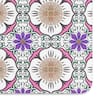 FloorPops Purple 15.35 in. x 23.62 in. Flower Stone Non Slip Bath Mat  BATHW-FLOWER - The Home Depot