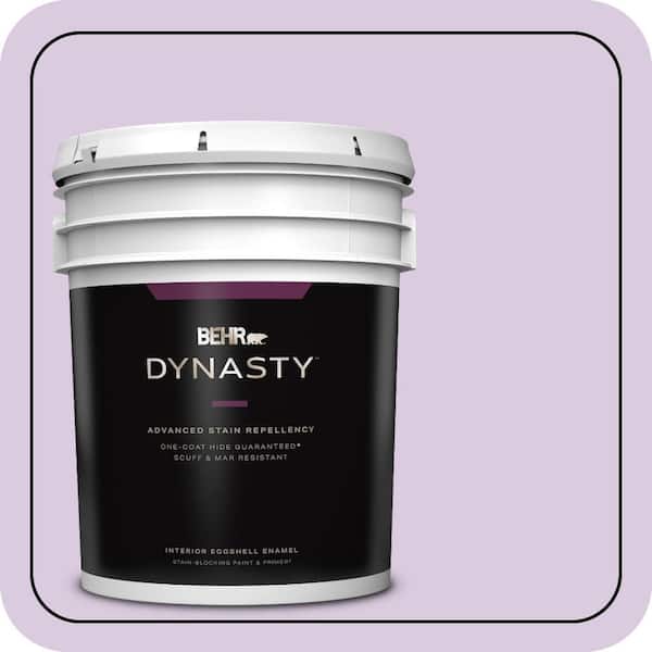 BEHR DYNASTY 5 gal. #660C-2 Violet Mist Eggshell Enamel Interior Stain-Blocking Paint & Primer