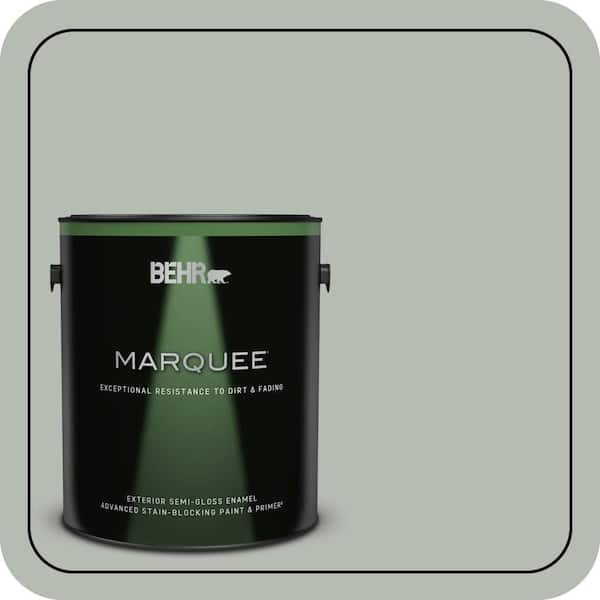 BEHR MARQUEE 1 gal. Home Decorators Collection #HDC-AC-21 Keystone Gray Semi-Gloss Enamel Exterior Paint & Primer