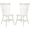 SAFAVIEH Riley Off-White Wood Dining Chair (Set of 2) AMH8500E-SET2 ...