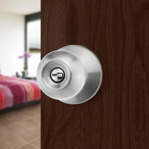 TOLEDO Avila Satin Stainless-Steel Passage Hall/Closet Lock Set