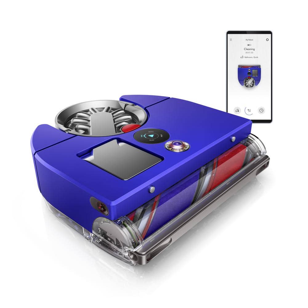 Dyson 360-Volt is Nav 12.6 in. Robotic Vacuum with Smart Navigation in Blue