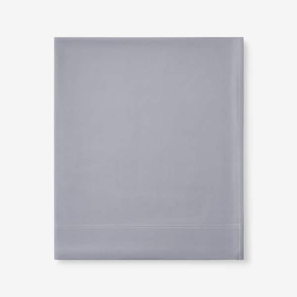 The Company Store Legacy Velvet Flannel Platinum Solid Twin Flat Sheet