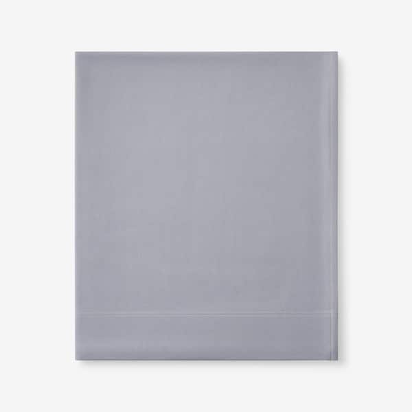 The Company Store Legacy Velvet Flannel Platinum Solid Extra Deep Queen Flat Sheet