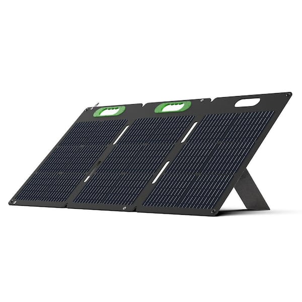 Foldable 100W Monocrystalline Portable Solar Panel for Electric Solar Generators, Water-Resistant IP67, Off-Grid