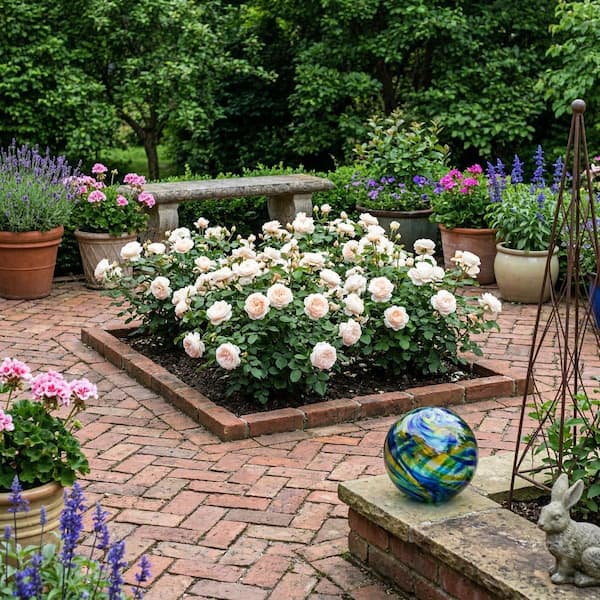 BLOOMABLES Bareroot Scentables Bolero Floribunda Rose Bush with White  Flowers (2-Pack) HD1407
