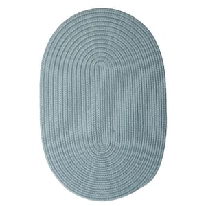 Super Area Rugs Braided Farmhouse Light Gray 3 ft. x 5 ft. Oval Cotton Area  Rug SAR-RST01A-LIGHT-GRAY-3X5 - The Home Depot