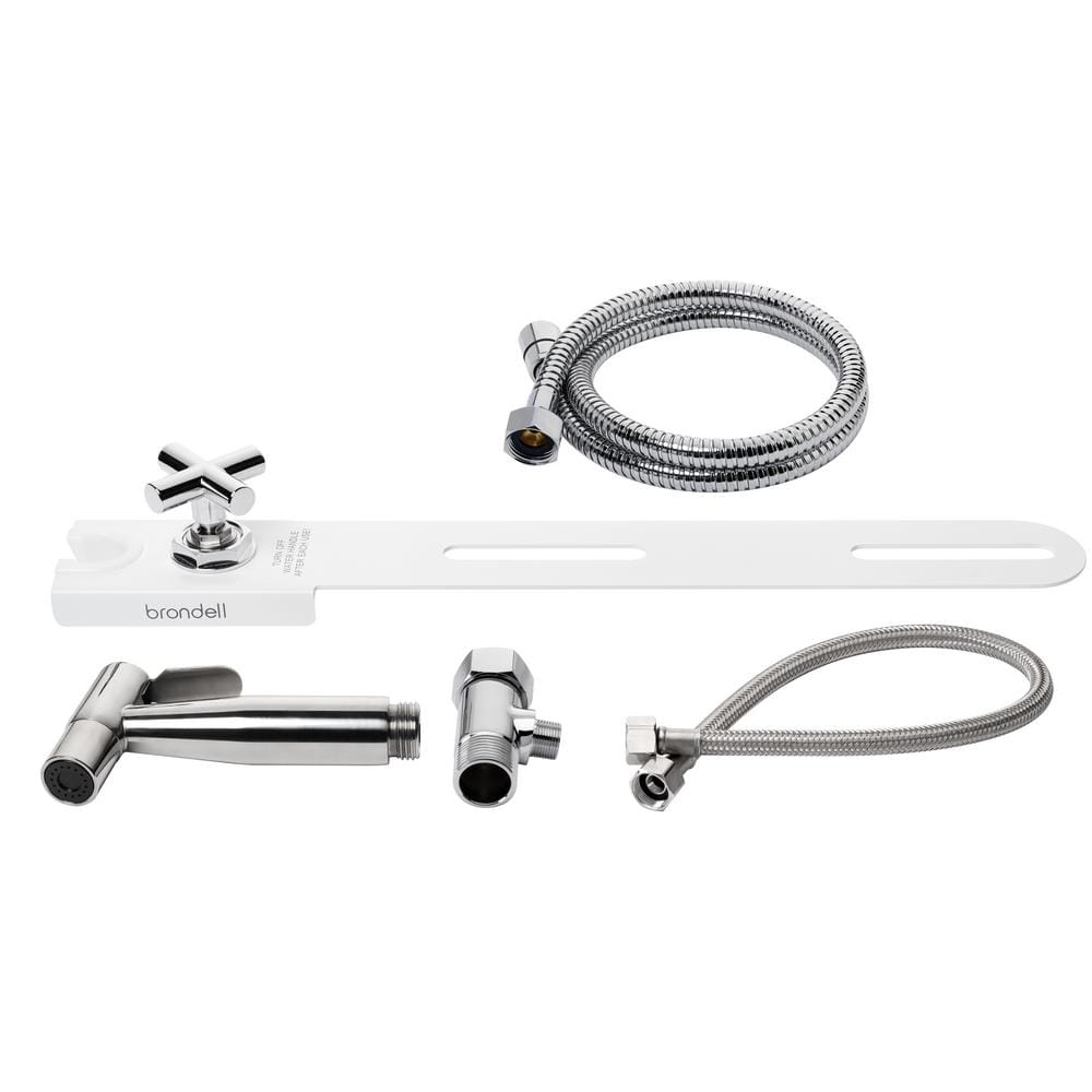 White Stainless Steel Handheld Bidet Sprayer with Holster