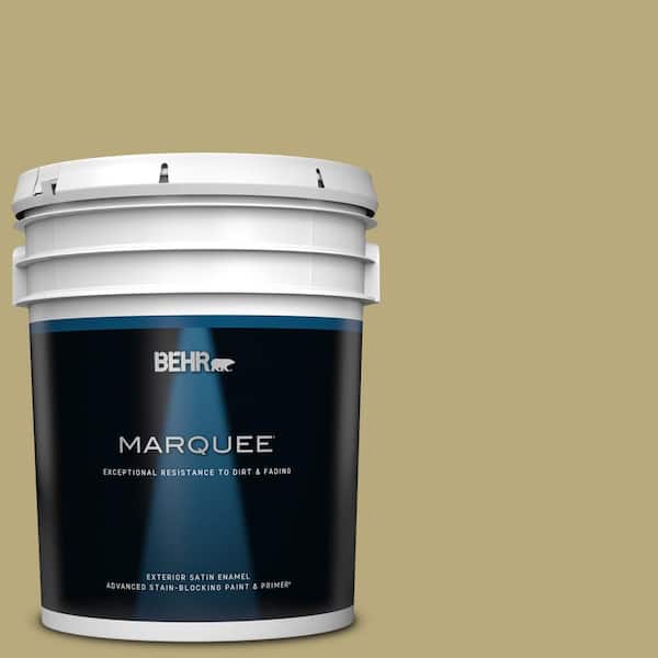 BEHR MARQUEE 5 gal. #M330-5 Fresh Brew Satin Enamel Exterior Paint & Primer