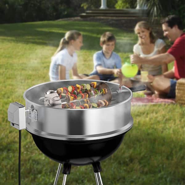 TURBRO Universal Grill Rotisserie Skewer Set, Fits 1/2 in. or 3/8