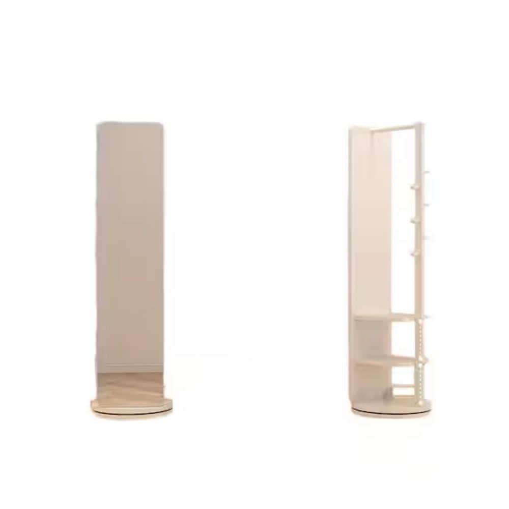 White 19.69 in. W x 68.80 in. H Rectangle Mirror with Rubber Wood Frame price history on PriceWatchPro