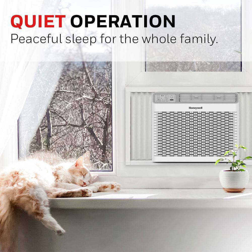 Honeywell 10,000 BTU Digital Window Air Conditioner, Remote, LED Display, 4 Modes, Eco, 450 sq ft Coverage
