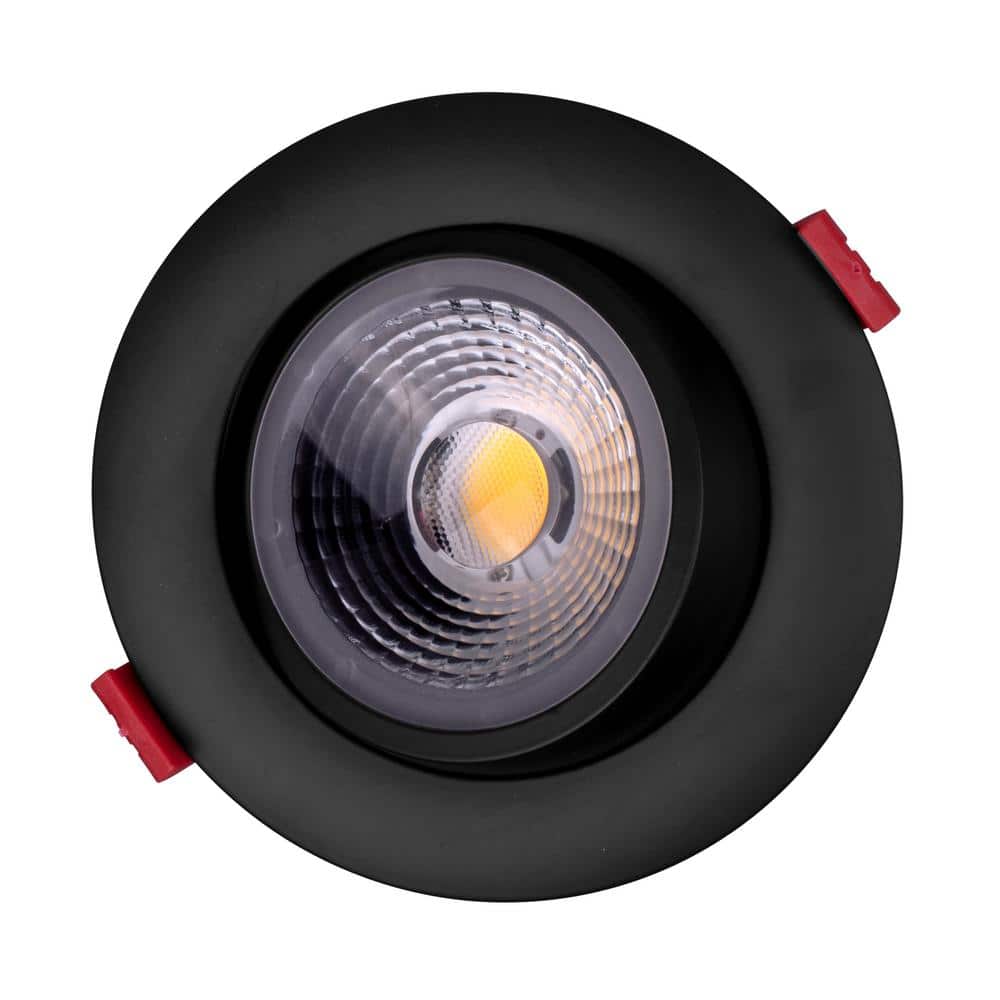 Nicor Black Aluminum 4-Inch LED Gimbal Recessed Downlight