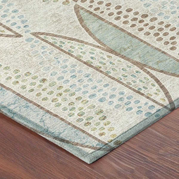 Chantille Machine Washable Indoor/Outdoor Abstract ACN2711 Ivory 2 ft. x 3 ft. Accent Rug