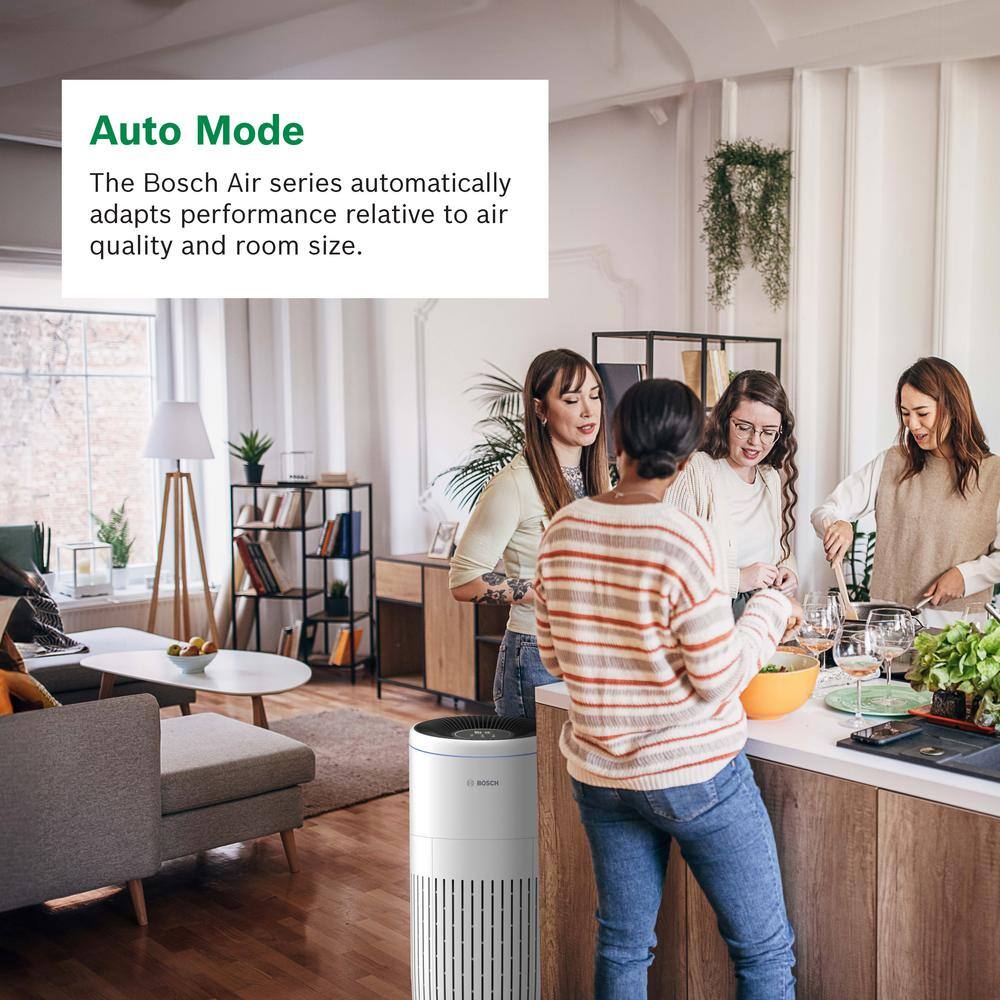 Bosch White HEPA Air Purifier with Odor Absorbing Filter