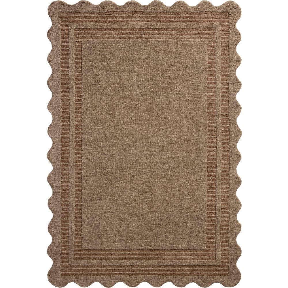 Loloi Chris Love Julia Scottie Mocha / Clay 3 ft. 6 in. x 5 ft. 6