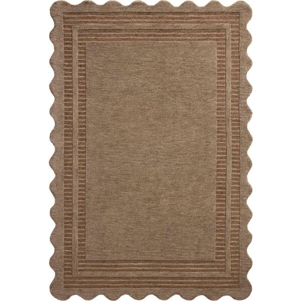Chris Love Julia Scottie Mocha/Clay 5 ft. x 7 ft. 6 in. Transitional Area Rug