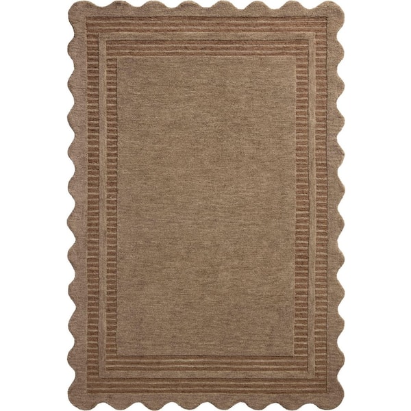 Chris Love Julia Scottie Mocha / Clay 8 ft. 6 in. x 11 ft. 6 in. Transitional Area Rug