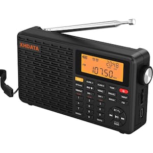 Portable Radio AM/FM/SW/LW/WB Weather Radio Shortwave Radio Receiver with NOAA Alert, Battery Operated Great Sound