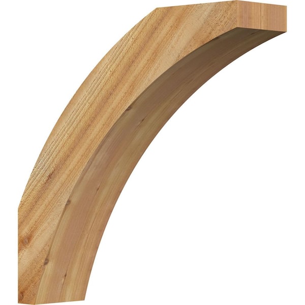 Ekena Millwork 6"W x 24"D x 24"H Thorton Rough Sawn Knee Brace, Western Red Cedar