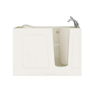 Safe Economy 53 in. Right Drain Walk-In Soaking Bathtub in Biscuit