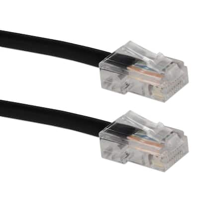 200 ft. Cat 6 Gigabit Solid Black 23AWG Patch Cord with POE Support
