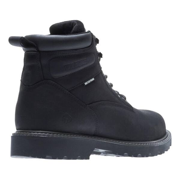 black wolverine boots steel toe