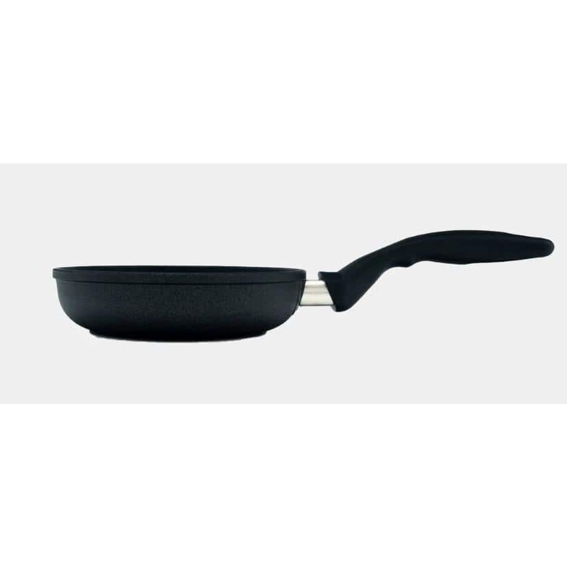 Black Aluminum Non-stick Fry Pan with Lid, 12.5 inches