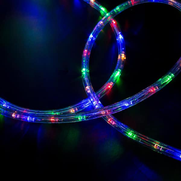 Wonline 50 ft. 110-Volt Outdoor Multi-Color LED Rope Light Color Changing Lights USLI1001COLOR - The Home