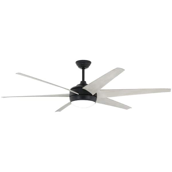 Home Decorators Collection Windward 68 in. White Color Changing Integrated  LED Matte Black Ceiling Fan with Light Kit, DC Motor and Remote 68004 - The  Home Depot